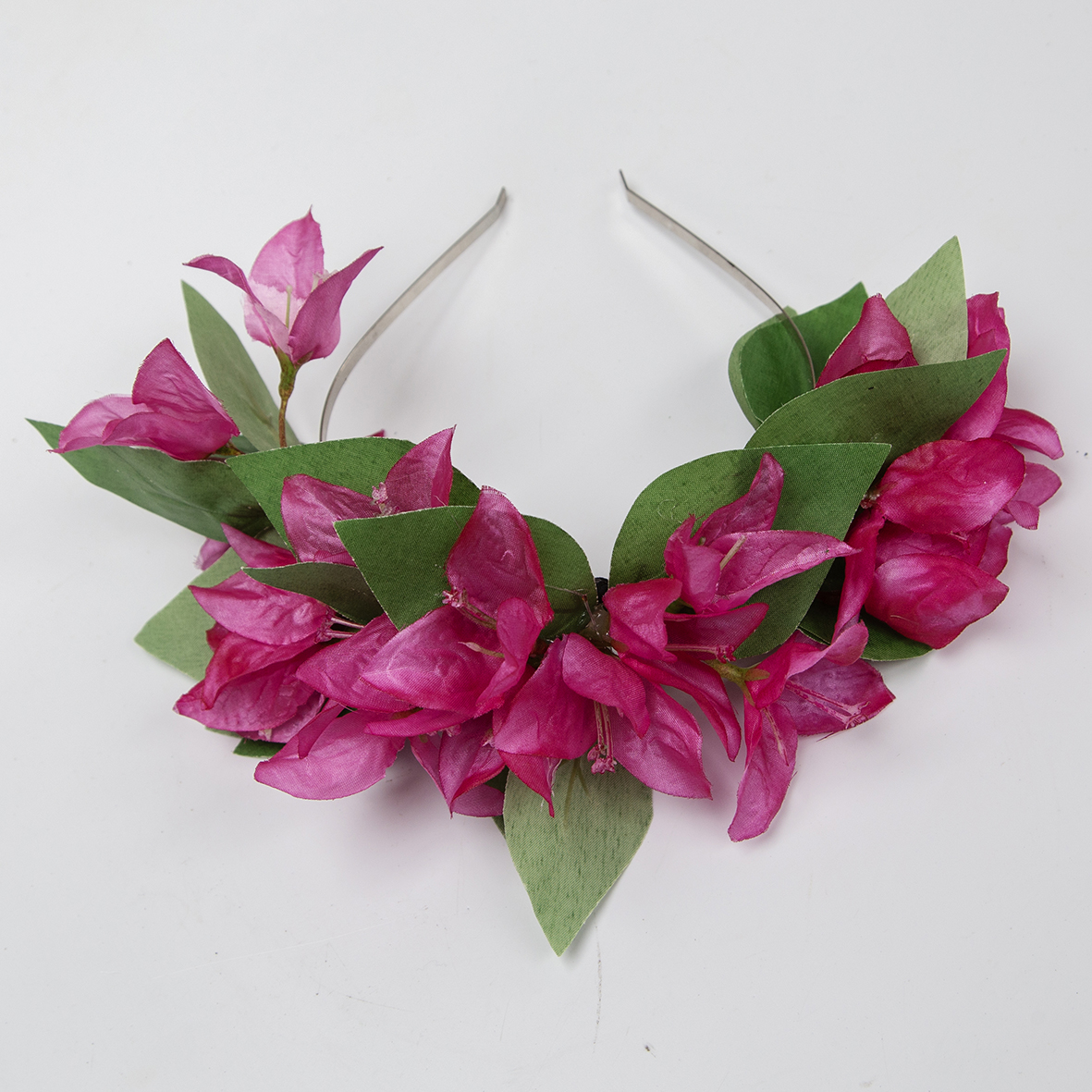 Flower crown - pink bougainvillea