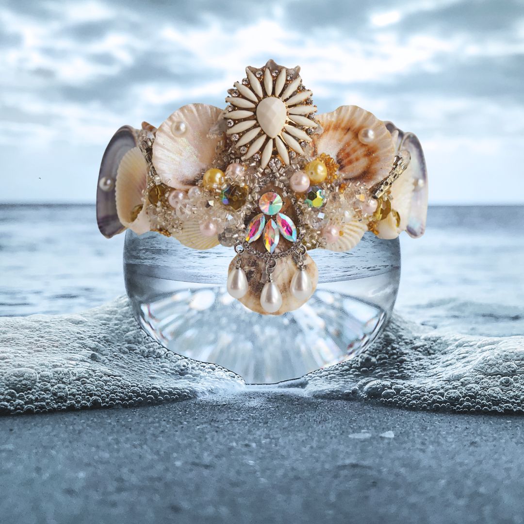 Mermaid Shell Crown - Natural Shells