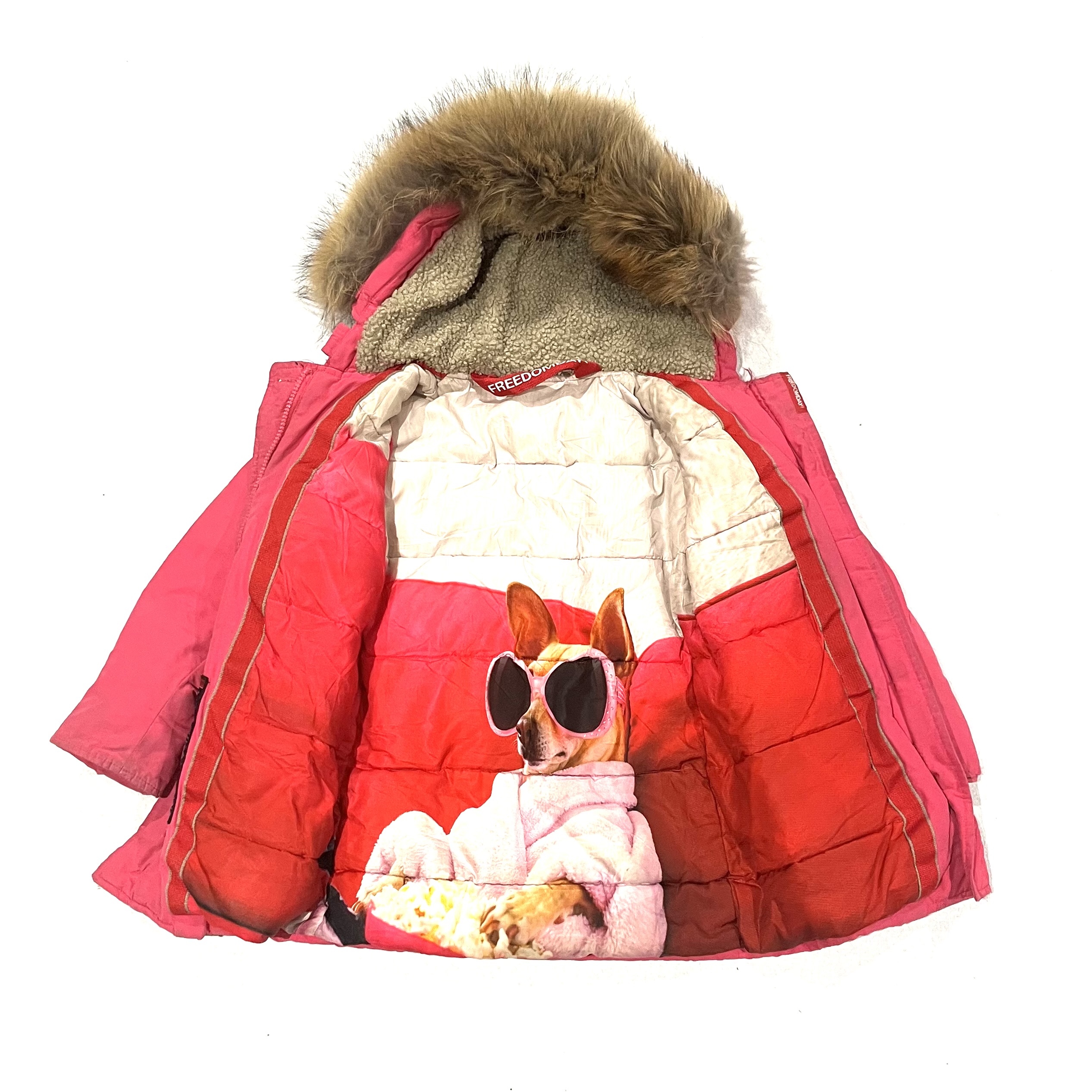 KIDS Freedomday Pink Parka Coat