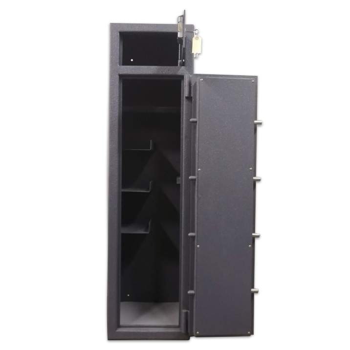10 Gun Rifle safe with top compartment Combo- SABS
