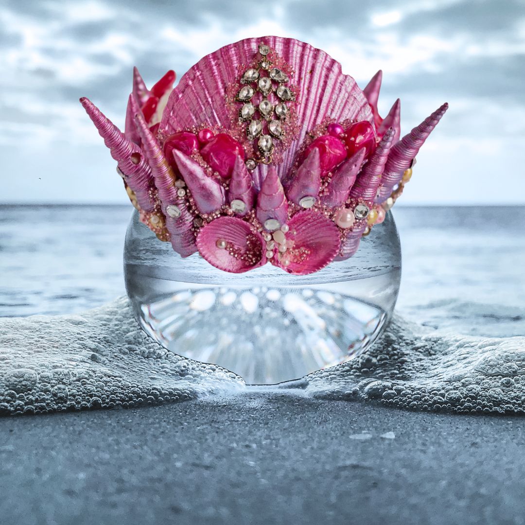 Mermaid Shell Crown - Pink