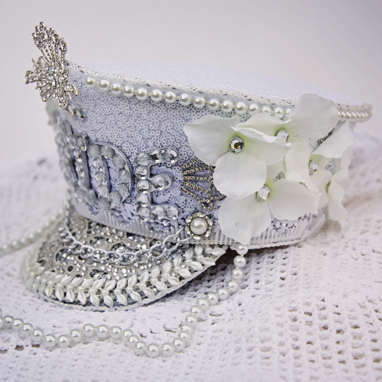 Bridal Sequins Hat- MTO