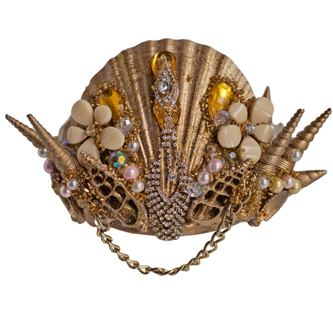 Mermaid Shell Crown - Gold