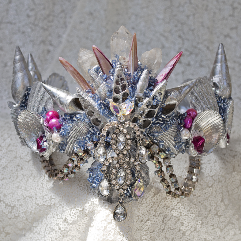 Mermaid Shell Crown - Silver