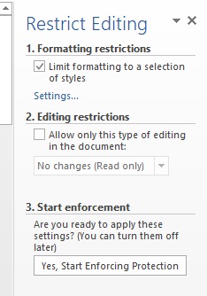 Creating Consistent Documents Using Microsoft Word Templates - Restrictionsjpg