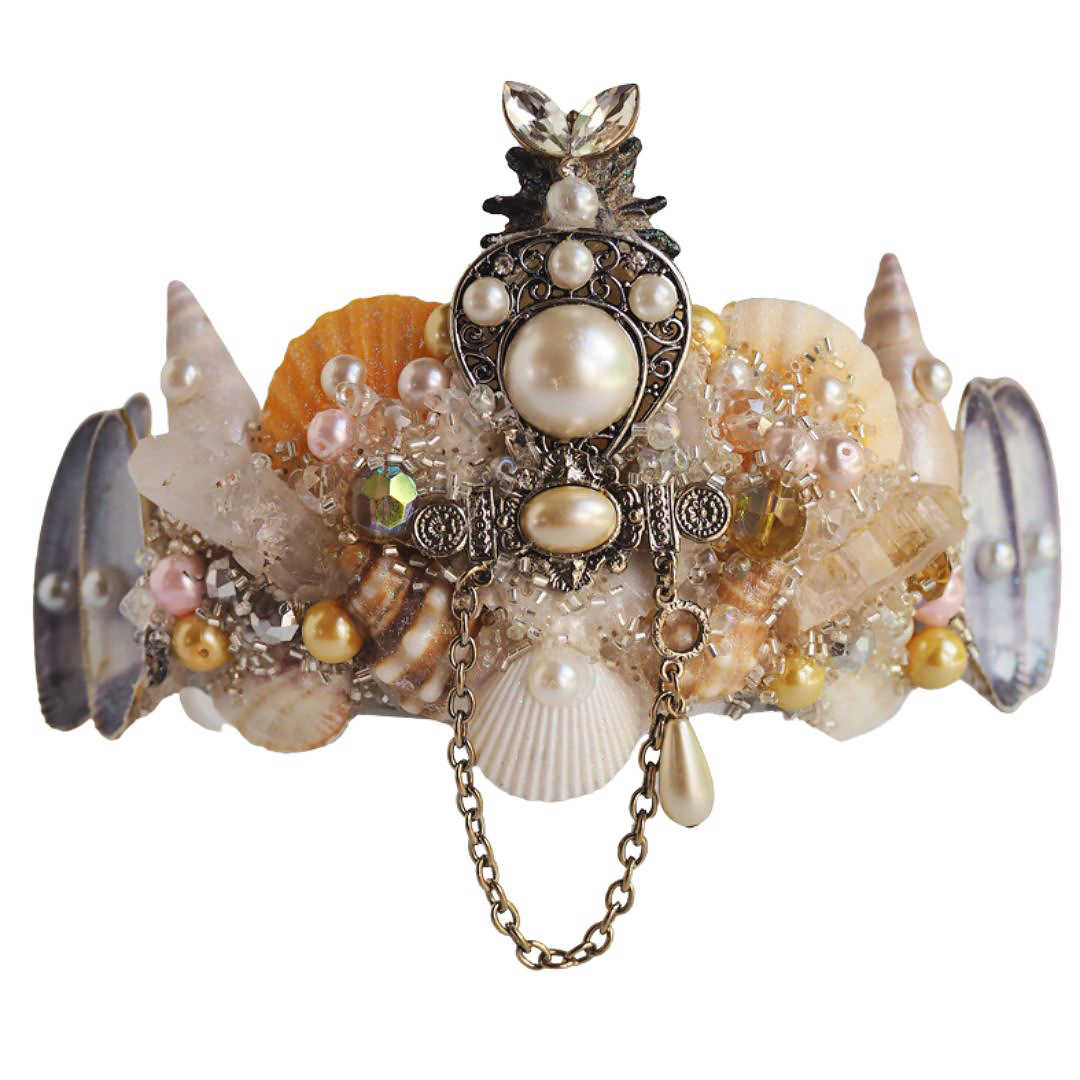 Mermaid Shell Crown -  Natural Shells