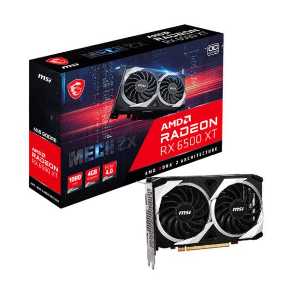 MSI Radeon RX 6500 XT MECH 2X 4G OC GDDR6 64-BIT