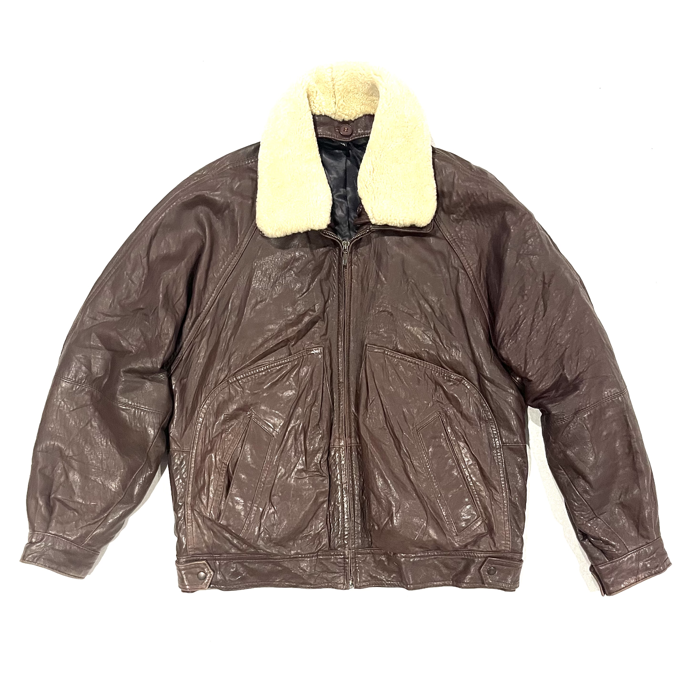 MENS Brown Pleather Jacket