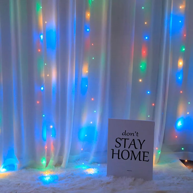 Curtain Fairy Lights 3mt x 2mt Multicolour
