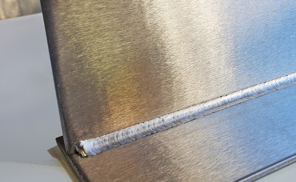 Stainless steel weld after EasyKleen Treatment