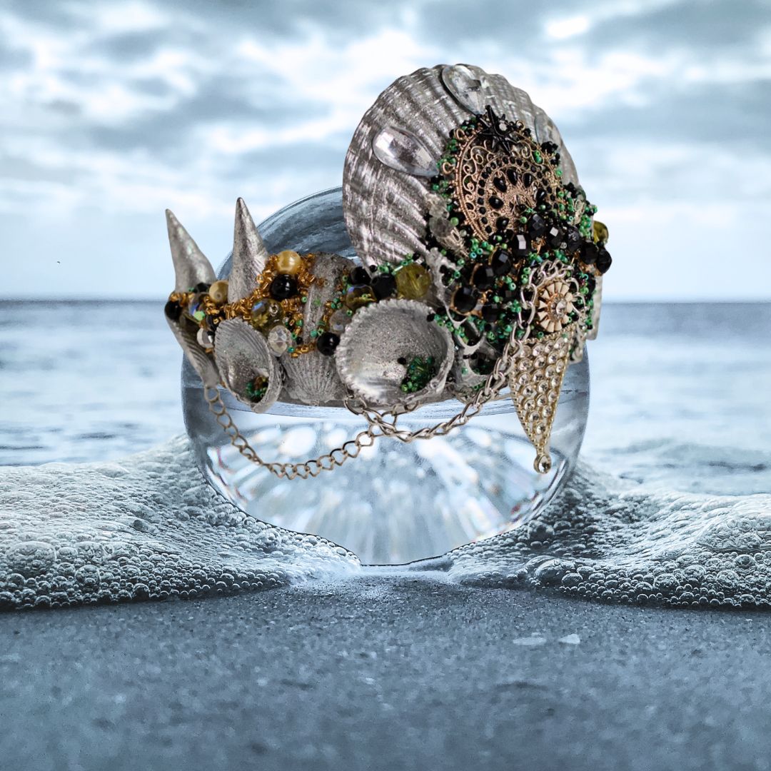 Mermaid Shell Crown -  Silver