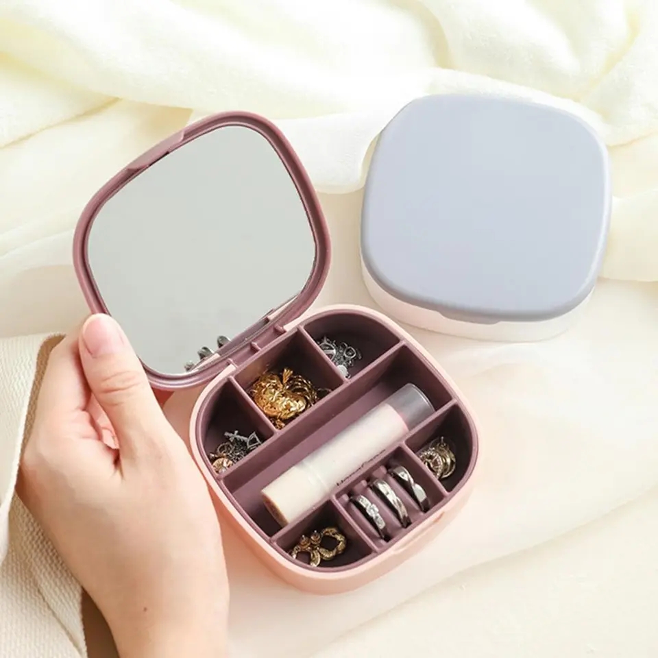 Mini Jewellery Storage Box with Mirror