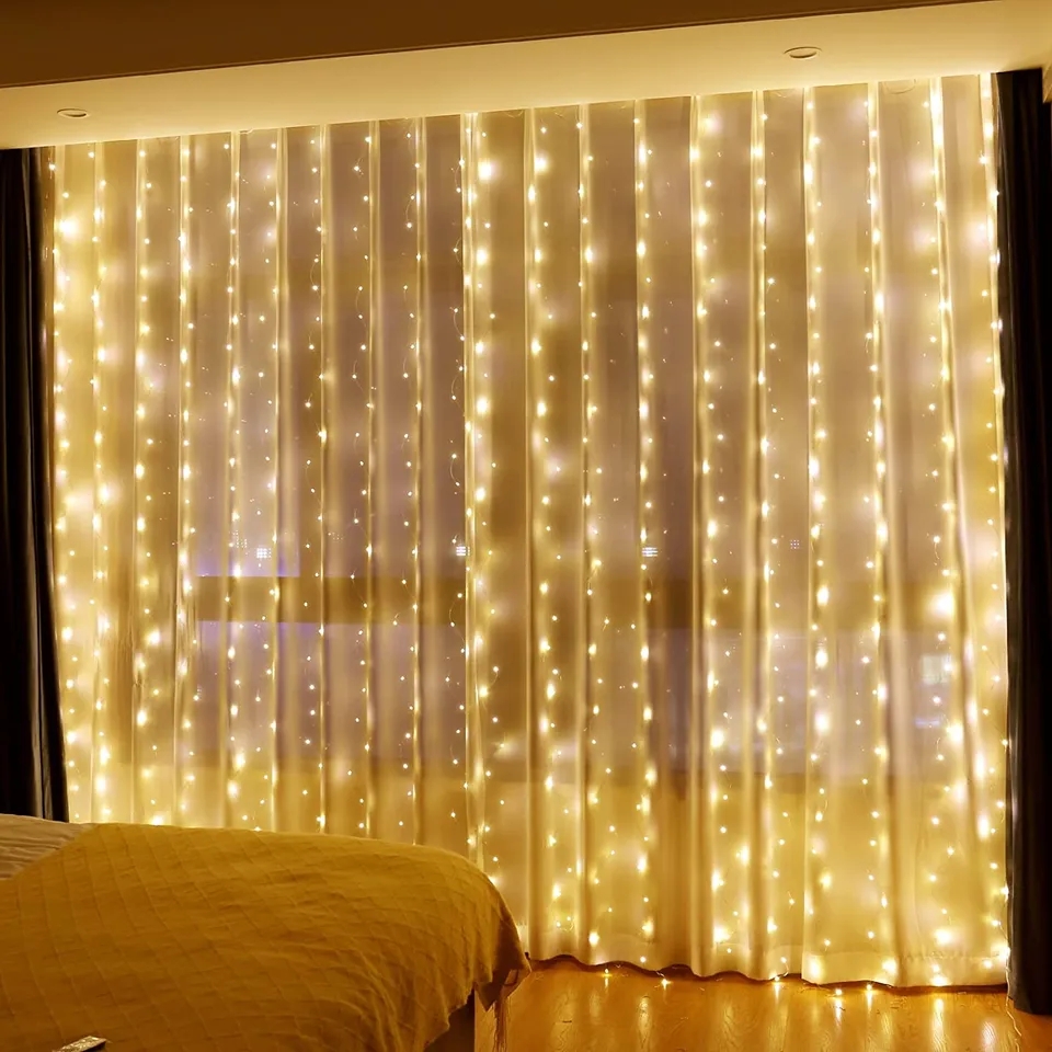 Curtain Fairy Lights 3mt x 2mt Warm White