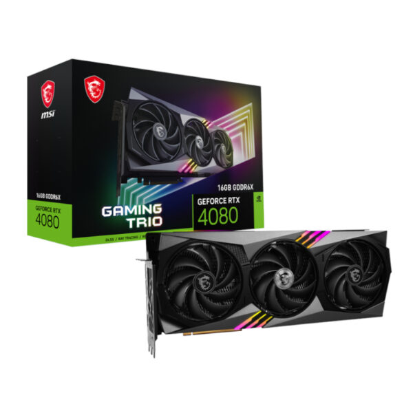 MSI Nvidia GeForce RTX 4080 Gaming Trio 16G GDDR6X 256-BIT