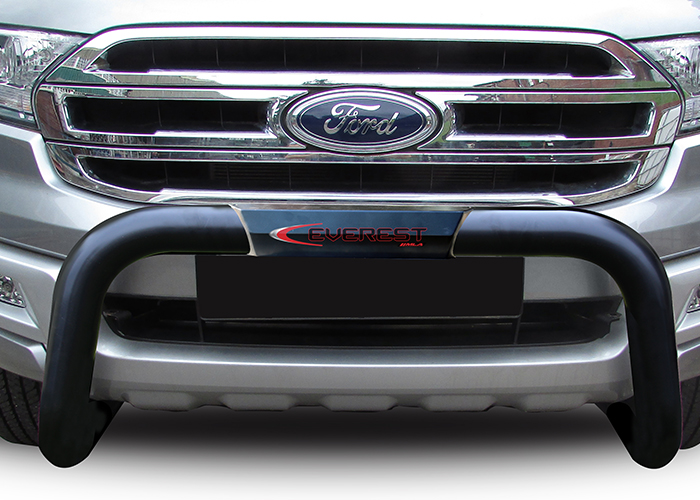 Ford Everest MLA Black Stainless Steel PDC Friendly Nudge Bar