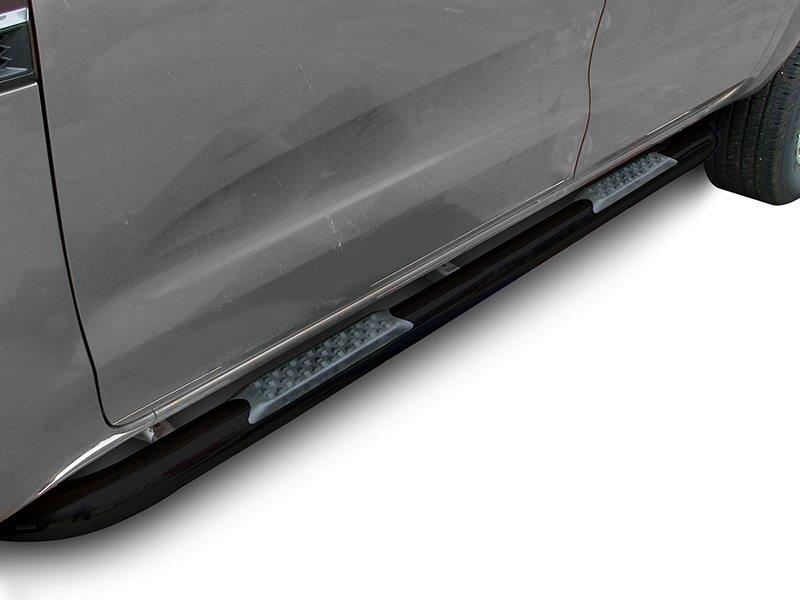 Ford Ranger Black Coated Stainless Steel Round Side Steps for D/Cab