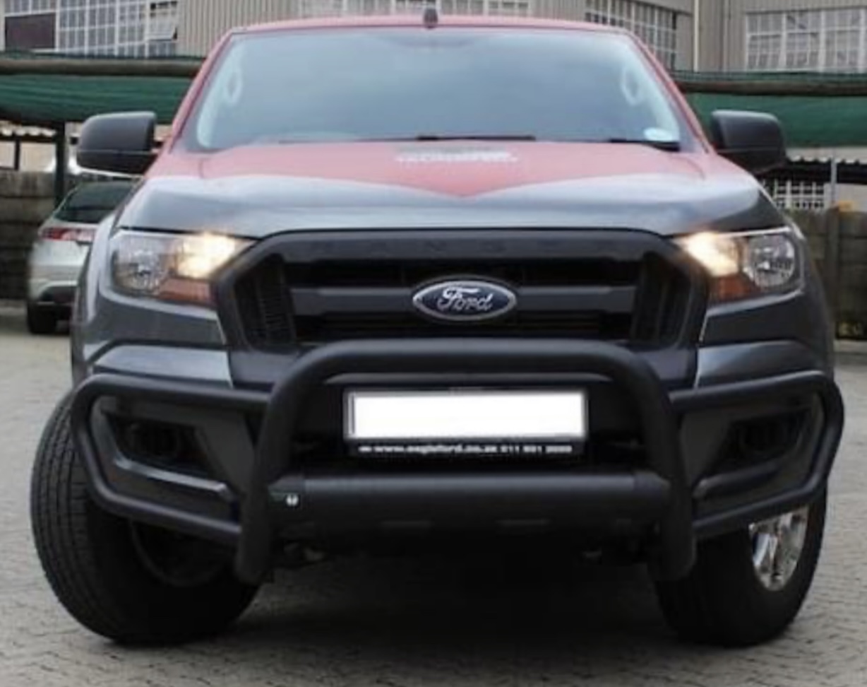 Ford Ranger Black Grill Guard 76mm Oval Centre Tube