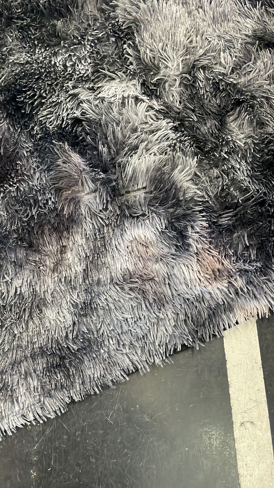 Grey Fluffy Carpet