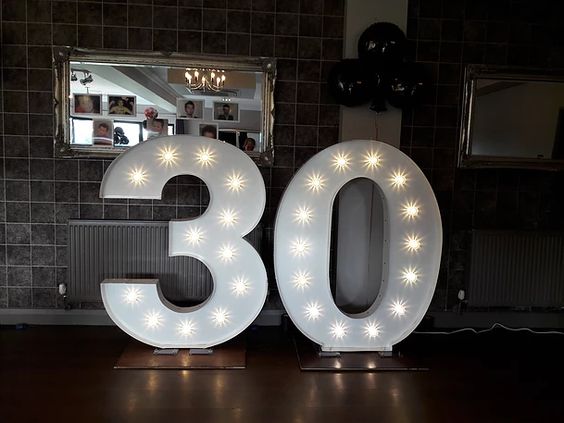 Marquee Number 80 cm high