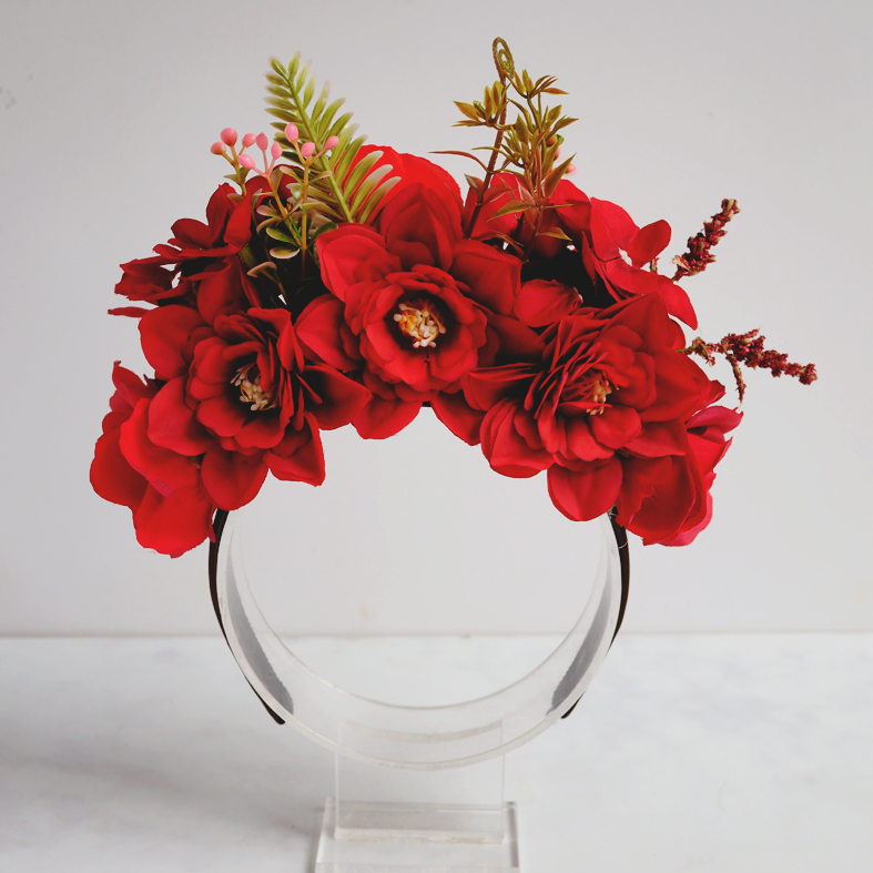 Flower crown - Red